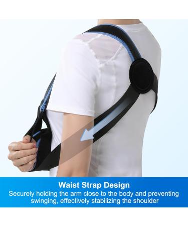VELPEAU Arm Sling Shoulder Immobilizer - Rotator Cuff Support Brace - Comfortable Sling for Shoulder Left and Right Arm Men and Women(Medium) - Buy Online on GoSupps.com