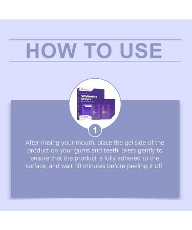 Purple Teeth Strips - Improves Tooth Appearance Daily Care 30-Min Easy Use Comfortable Wear(1pcs) 1 Count (Pack of 1) - Buy Online on GoSupps.com