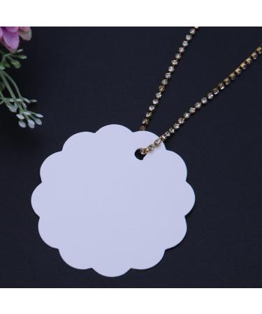 ttnight 50pcs Hanging Tag Cardboard DIY Blank Label Cards Kraft Paper Gift White - Buy Online on GoSupps.com