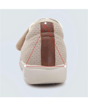 NVBHOF Diabetic Shoes for Men Swollen Feet | Adjustable Orthopedic Footwear for Elderly | Non Slip Widening Design | Dark Grey, Size 12 - Buy Online on GoSupps.com