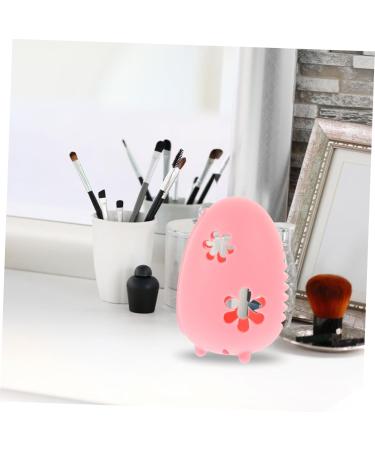 Zerodeko sponge makeup puff storage organizer cosmetic puff holder silicone makeup puff holder reusable cosmetic egg holder makeup accessories outdoor powder puff travel Silica gel 7.8X5.3X5.3CM Pink - Buy Online on GoSupps.com