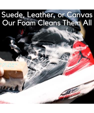 Squeaky Clean Premium Shoe & Trainer Cleaning Kit - 200ml Foam Cleaner for Various Materials - Includes Brush & Cloth - 3 Kits - Buy Online on GoSupps.com
