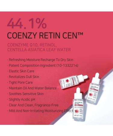APLB Coenzyme Q10 Retinol Ampoule Serum | COENZY RETIN CEN 44.1% 1.35 FL.OZ/Korean Skincare Wrinkle Care Hydration Exfoliant Revitalize for gentle and improve skin texture - Buy Online on GoSupps.com