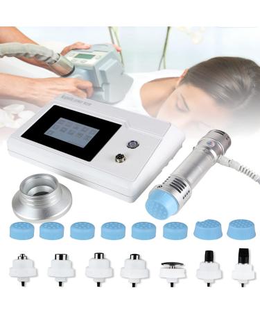 GGMWDSN ED shock wave therapy professional shock wave device shock wave-eD therapy device muscle stimulator for therapy pain relief body shape and ED treatment silver