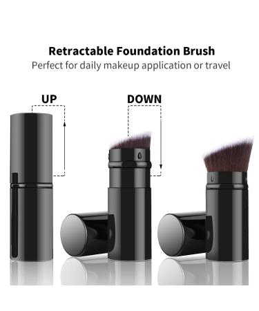 Buy Falliny Retractable Foundation Makeup Brush - Travel-Friendly Kabuki Brush for Liquid Cream & Powder - Perfect for Flawless Finish - International Shipping Available - Buy Online on GoSupps.com