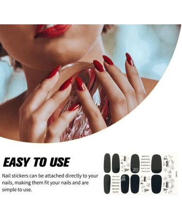 dijiusidy Nail Art Stickers Self-Adhesive Fingernail Decal with Strap Glue DIY Art Decor Full Cover Manicure Kits for Women Girls YMX223 - Buy Online on GoSupps.com