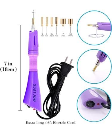 Hotfix Rhinestone Applicator Wand Kit with 2 Pack Purple Crystals - GGLTECK - Buy Online on GoSupps.com