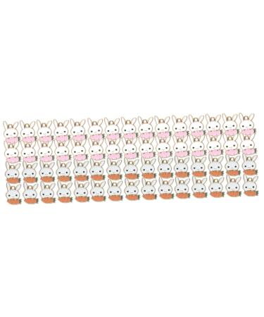 DIYEAH 40 Pcs Easter Ornaments Rabbit Pendant Charm DIY Supplies Feng Shui Rabbit Christmas Charms Earring Charms Craft Charms Jewlery Rabbit Shaped Charms Decorate Metal Alloy 1.4X1X0.1CMx3pcs Assorted Colorx3pcs