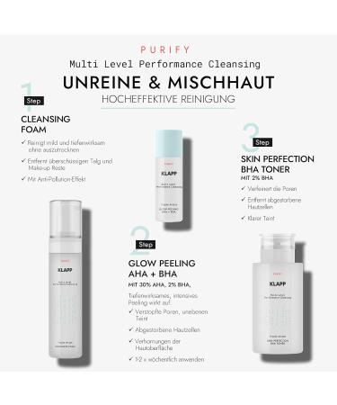 KLAPP Cosmetics Triple Action Glow Peeling AHA + BHA 30ml - Buy Online on GoSupps.com