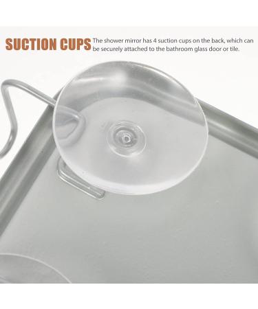 Zerodeko Shower Mirror - Fogless Travel Shaving Mirror with Suction Hook Holder - Buy Online on GoSupps.com