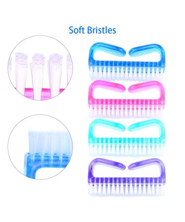 Senignol Handle Grip Nail Brush Cleaner Kit - 5 Pieces for Men & Women - Multicolor Blue - Buy Online on GoSupps.com