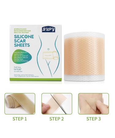 Premium Silicone Scar Tape - Medical-Grade Pain-Free Solution for All Scars - Easy Application & Removal - Buy Online on GoSupps.com