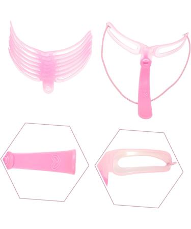 POPETPOP 6 Sets Eyebrow Aid Home Tools Portable Eyebrow Tools Handheld Brow Stencils Replaceable Travel Suite 1 count (Pack of 1) Pinkx2pcs - Buy Online on GoSupps.com