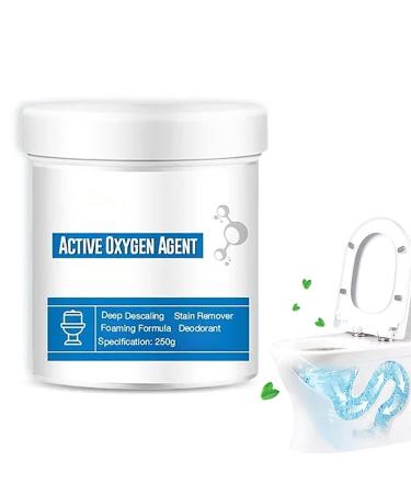 Toilet Active Oxygen Agent All Purpose Deep Descaling Cleaning Powder Deodorization and Fragrance Retention Cleaner Active Oxygen Decomposition Urine Stains Toilet Cleaning Supplies (250g)