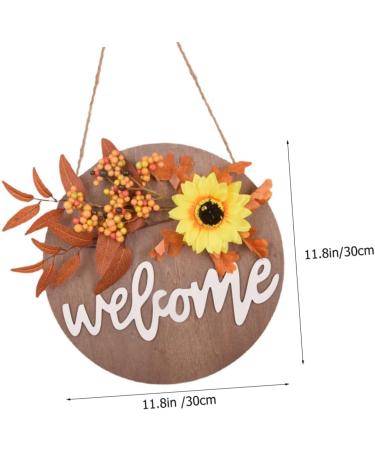 Zerodeko 3pcs Sunflower Welcome Sign Out Door Decor Door Sign Pendant Sign for Front Door Harvest Festival Porch Decor Front Door Welcome Sign Fall Garland Plastic Welcome Card Indoor - Buy Online on GoSupps.com
