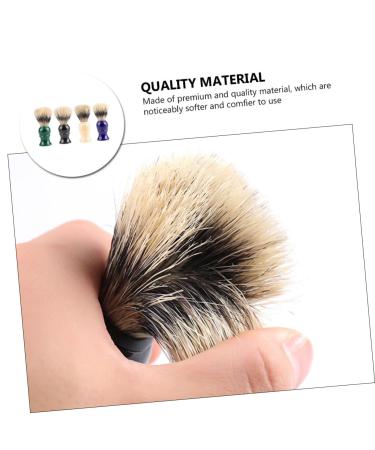 Beaupretty 4pcs Foam Shaving Brush Set for Men | Mustache Styling & Grooming Tools | Beard Brush & Comb Essentials - Buy Online on GoSupps.com