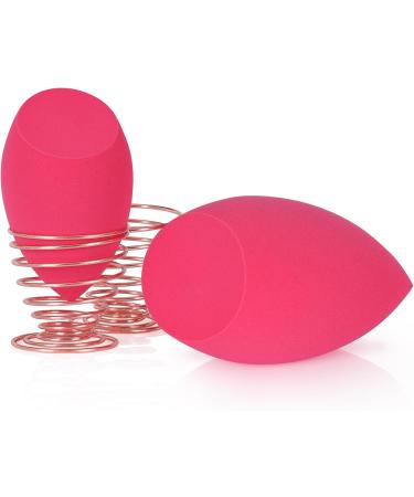 EXTRA LARGE 11CM Make Up Beauty Sponges Blender BIG for Face & BODY (1x Small 1x Large) -With 2 Sponge Holder- FASTER FLAWLESS APPLICATION for Foundation/Fake Tan/Powder/Blending/Setting/ red - Buy Online on GoSupps.com