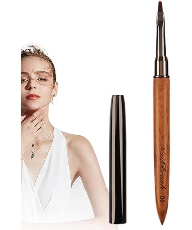 Nail Polish Brush Nail Dotting Tools Sandalwood Nail Polish Brush For Thin Details Fine Drawing Long Lines Home Use And Professional Nail Salon - Buy Online on GoSupps.com