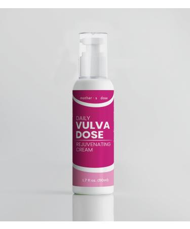 Mothers Dose Vaginal Moisturizer Vulva Cream for Women s Health Feminine DHEA Cream for Vulva Dryness & Discomfort with Added Hyaluronic Acid 90 Day Supply Made in USA