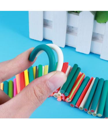 50pcs Soft Ceramics Nail Art Stickers 3D Colorful Manicure Sticks for DIY Decoration 5 x 50 mm (Fruit Style) - Buy Online on GoSupps.com