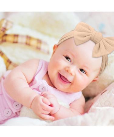 ZOCONE 6 Pack Baby Hairbands - Soft Nylon Headbands for Newborns & Toddlers - Multicolor Elastic Bows & Turbans for Girls - Buy Online on GoSupps.com