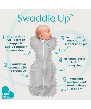 Love To Dream Swaddle UP Self-Soothing Baby Sleeping Bag - Light Pink Medium 18-24 Months (6-8.5kg) | Calms Startle Reflex, Promotes Longer Sleep | All Year Round Swaddle for Newborns - North Star Design - Buy Online on GoSupps.com