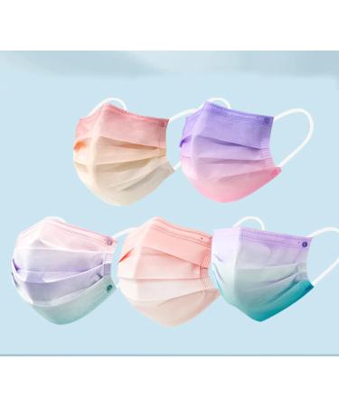Fashion rainbow gradient color mask-color cute personality disposable rainbow gradient 9.5*17.5cm - Buy Online on GoSupps.com