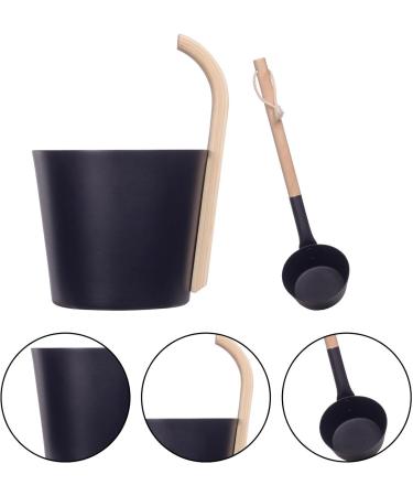 Aluminum Sauna Barrel Luxurious Finnish Sauna Large Capacity Aluminum Bucket Sauna Metal Bucket Matching Ladle Sauna Barrel With Long Handle Spoon Set 7L Sauna Bucket For Sauna And - Buy Online on GoSupps.com