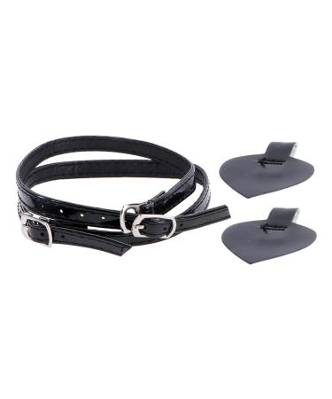Holibanna 3 Sets High Heels Anti Drop Heel Elastic Laces Heel Grips Liners Buckle Straps Elastic Shoelaces High Heels Shoelace Shoe Straps for Heels Loose Shoe Liner Insole Pu Detachable