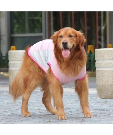 Dog Cooling Vest - Breathable Mesh Summer Jacket for Cool & Comfortable Dogs - Pink - Buy Online on GoSupps.com