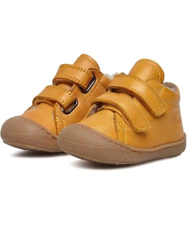 Naturino Cocoon VL Leather First Steps Shoes - 3 UK Child, Orange - Buy Online on GoSupps.com
