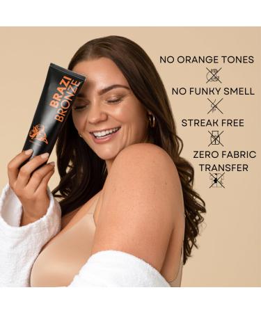 All-Natural Gradual Self Tanner Lotion - Luxurious Coconut Scent & Applicator Mitt | Vitamin C Hyaluronic Acid & Natural DHA for Radiant Tan - Buy Online on GoSupps.com