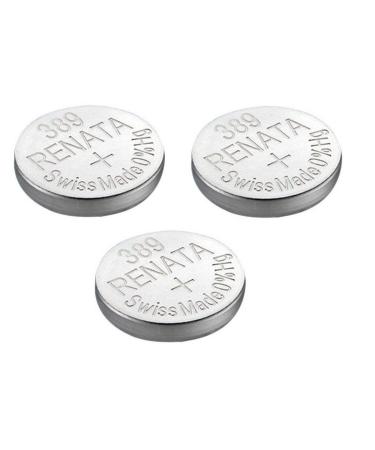 Renata Watch Battery Swiss Made Renata 389 or SR1130SW Or AG10 1.5V (3 Batteries 389 or SR 1130 SW)