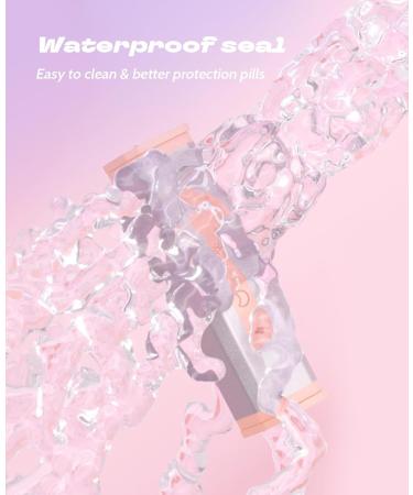 Buy Cute Pink Pill Organizer - Daily Twice A Day Travel Pill Case for Vitamins & Supplements - Buy Online on GoSupps.com