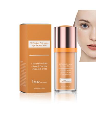 5D Peptide Anti aging Eye Repair Cream+1min Anti-wrinkle+Fade Dark Circles Instant Lift Plus Poche Yeux Instant Eye Lift. Instantly Removes Bags Firming Delicate Skin -15ml (1)