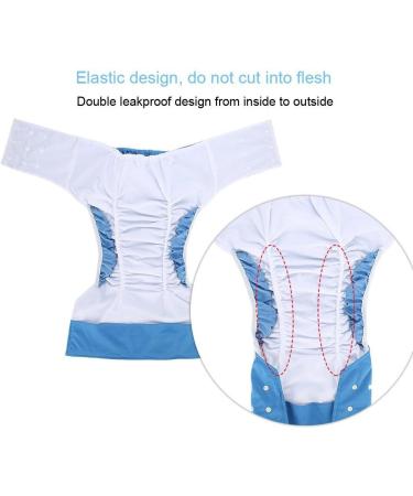 Adult Pocket Nappy Cover - Close-Fitting Reusable Diaper for Incontinence Care - Adjustable Cloth Protective Underwear for Men, Women, Teens (Dark Blue) - Buy Online on GoSupps.com