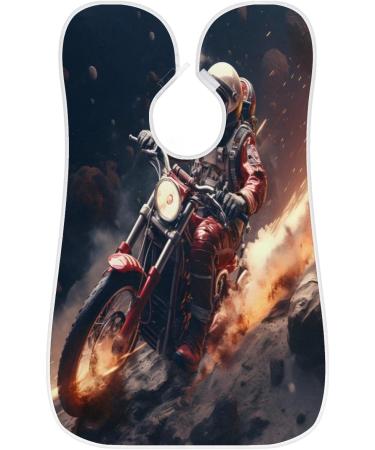 Motorcycle Astronaut Beard Bib Apron | Beard Hair Catcher for Men | Perfect Father's Day & Christmas Gift for Dad or Husband | Includes 2 Suction Cups - Buy Online on GoSupps.com