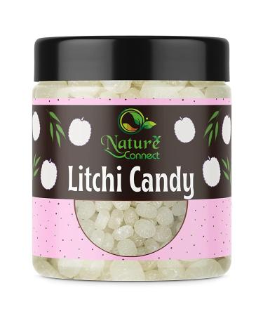 Nature Connect Litchi Flavour Candy 400 GMS | Candy Khatti Mithi Goli |Litchi Toffee | Litchi Herbal Toffee_Packing May Vary