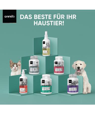 Animigo Anti-Itching Spray for Dogs & Cats - 250ml Fur Care with Aloe Vera & Tea Tree Oil - Natural Wound Spray for Itchy Skin Allergies Hot Spots & Parasites - Buy Online on GoSupps.com