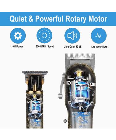 Suttik Men's Hair Clippers Set - Cordless Professional Trimmers with T-Blade & LED Display - Perfect Grooming Gift - Buy Online on GoSupps.com