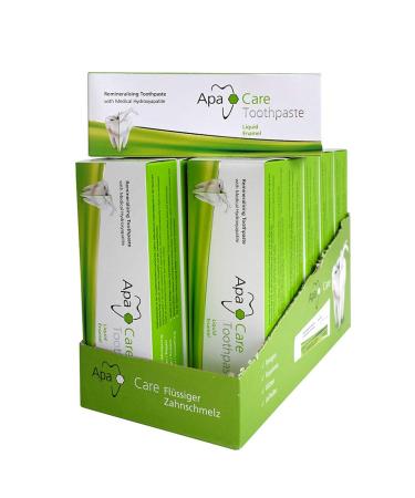 Apa Care Remineralizing Toothpaste with Liquid Enamel 12 x 75 ml Toothpaste with medical hydroxyapatite and fluoride - Buy Online on GoSupps.com