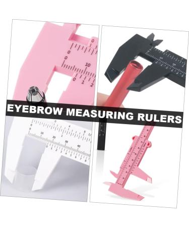 FOMIYES 12 Pcs Locating Rule Facial Tool Pocket Ruler Mini Eyebrow Measuring Ruler Face Eyebrow Card 1 count (Pack of 1) Assorted Colorx2pcs - Buy Online on GoSupps.com