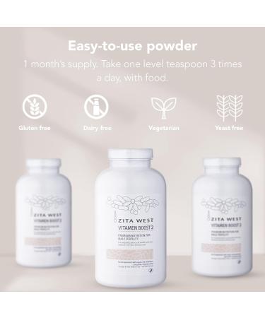 Zita West Vitamen Boost 2 - Male Fertility Supplement with Zinc and Selenium - Conception Support for Men - 1 Month Supply - Buy Online on GoSupps.com