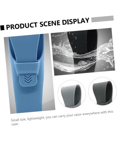 Frcolor 4-Piece Leather Razor Travel Case | Silicone Cosmetic Bag for Shavers | International Shipping Available - Buy Online on GoSupps.com