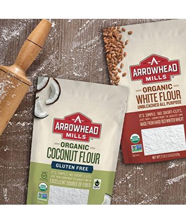 Arrowhead Mills Organic Coconut Flour  Gluten Free  16 Ounce Bag Gluten-Free Coconut - Buy Online on GoSupps.com