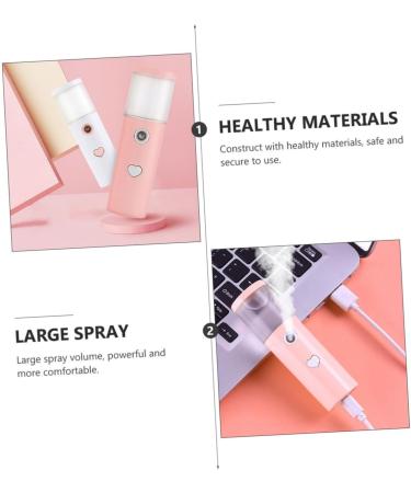 VINTORKY Facial Humidifier Mini Humidifier Skin Moistener Facial Mist Sprayer Nano Misting Sprayer Pink Abs - Buy Online on GoSupps.com