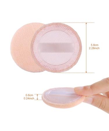 5x Orange Powder Puff Applicator Sponge Set - Face & Loose Powder Makeup Cushion Puffs - Buy Online on GoSupps.com