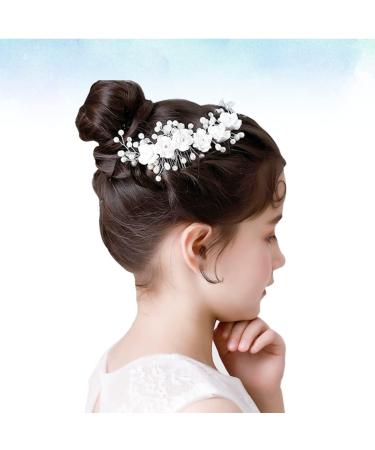 FRCOLOR Pearl Hair Accessories teasing bridal headpiece flower girl clip Bridal Bridal Side Combs Bridal Hairpin Bridal Headdress Pearl Wedding headgear Women Hair Accessories - Buy Online on GoSupps.com