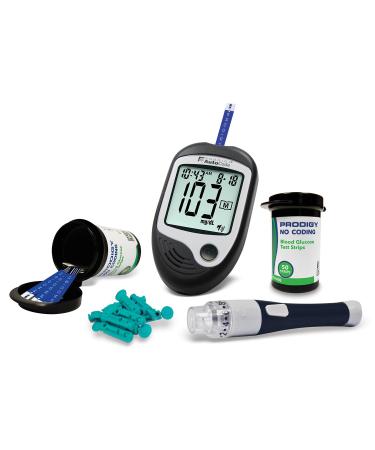 PRODIGY 100ct Test Strips with AutoCode Talking Meter Starter Kit - Buy Online on GoSupps.com