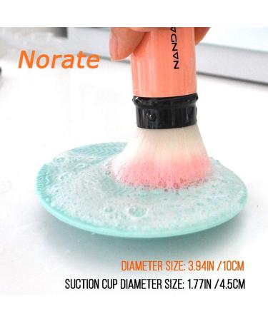 Silicone Makeup Brush Cleaning Mat - Portable Scrubber Tool with Suction Cup for Valentines Day - Green - Buy Online on GoSupps.com